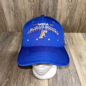 Vintage 1997 Nokia Florida Gators Sugar Bowl SnapBack Blue Orange Baseball Hat